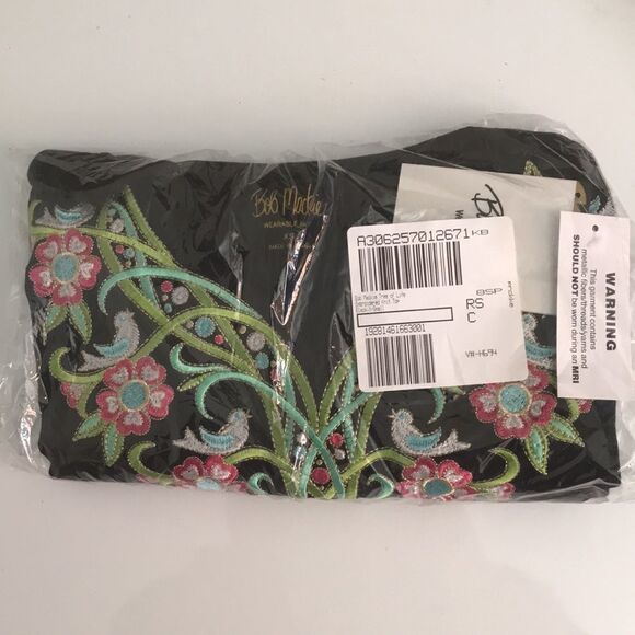 Bob Mackie Tree Life Embroidered Knit Top - Picture 4 of 6